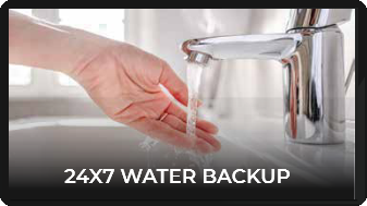 lotus valley goa have 24x7 water backup